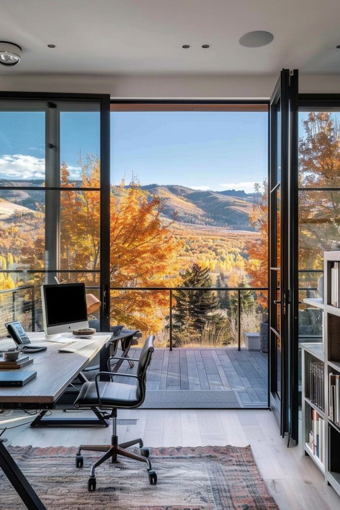 home office glass doors