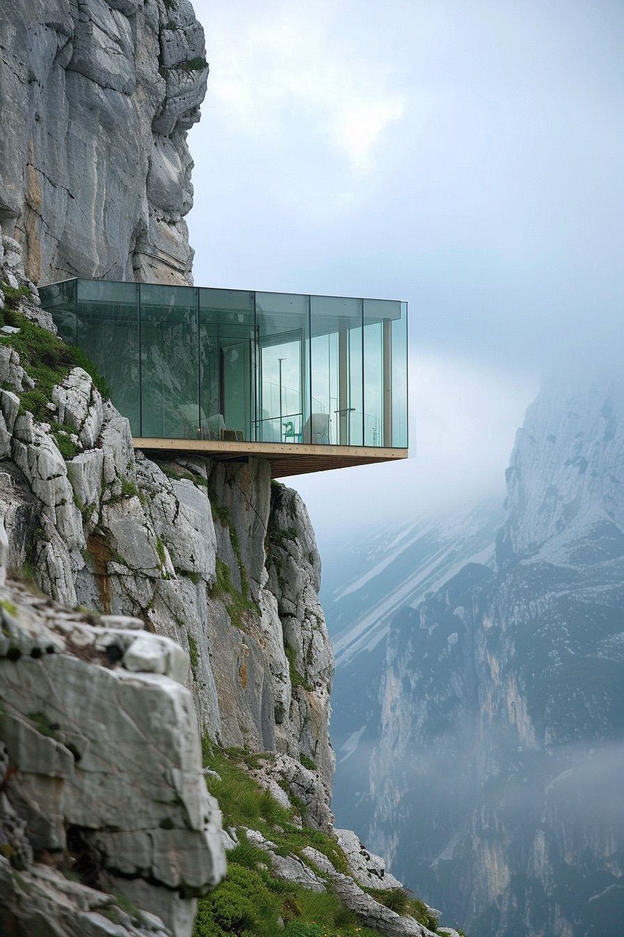 cliff glass pavilion