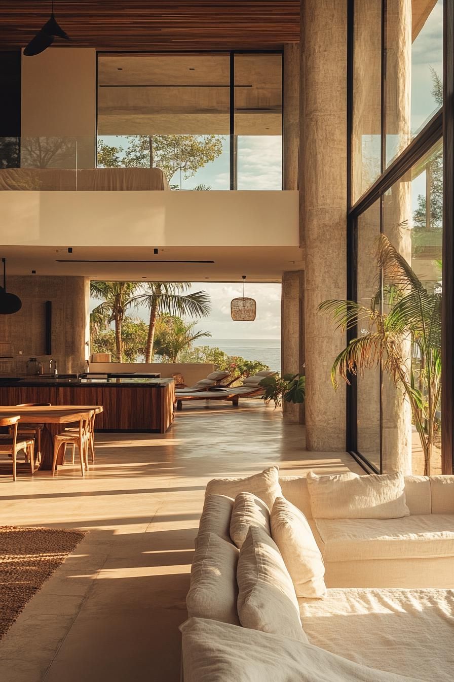 Minimalist Open-plan Living Space