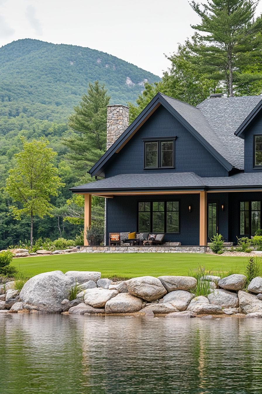 Midnight Blue Serenity: A Mountain Dream Home