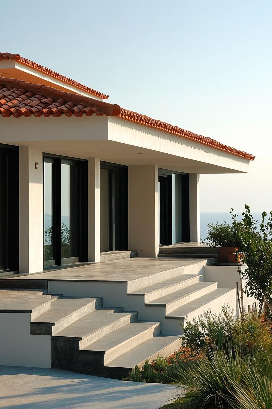 Terracotta Tiled Roof Villa in Coastal Greece