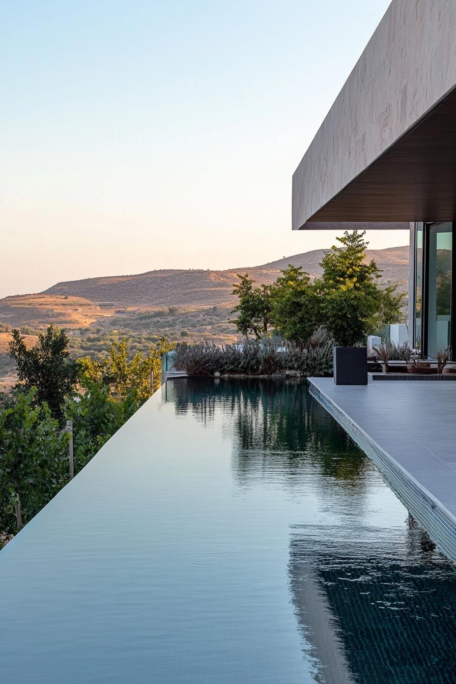 luxury modern Cypriot villa with terraced vineyards 3