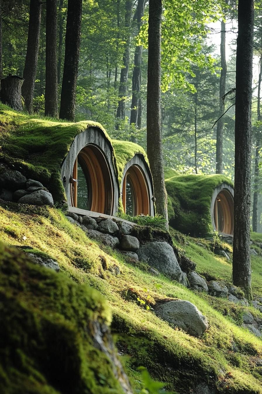 Hobbit-style House Built Into a Hillside