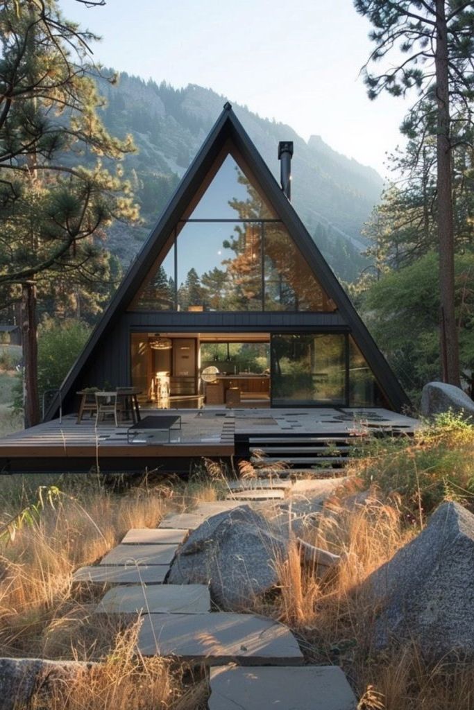 A-frame Glass Cabin