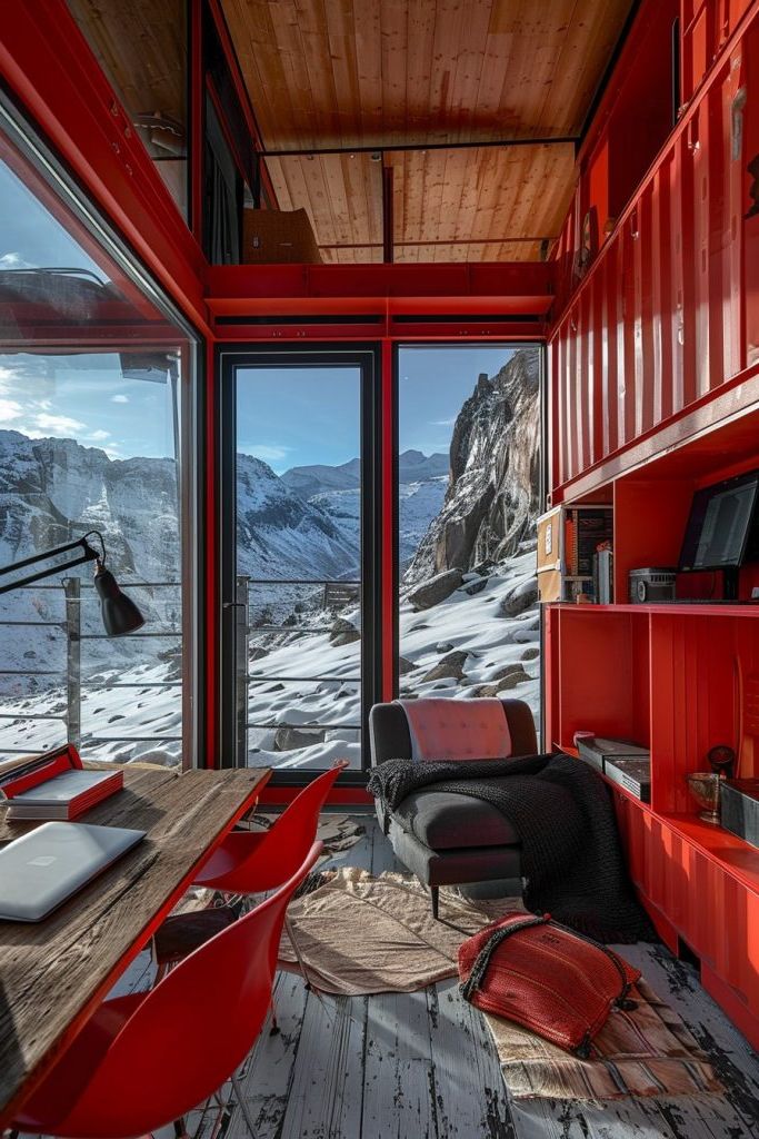 Shipping Container Office With Large Windows