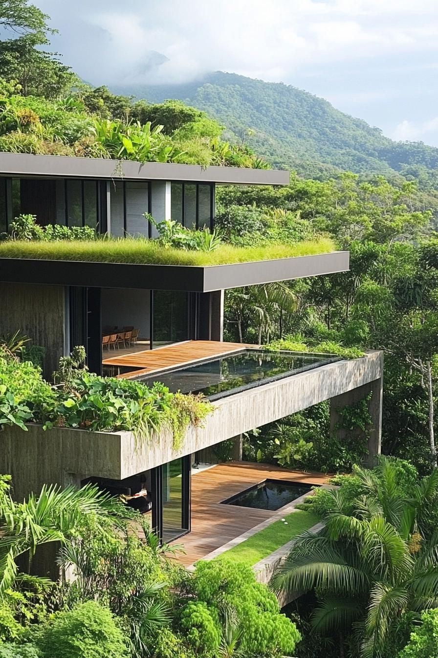 dream house with garden roof with stunning tropical hills views 3