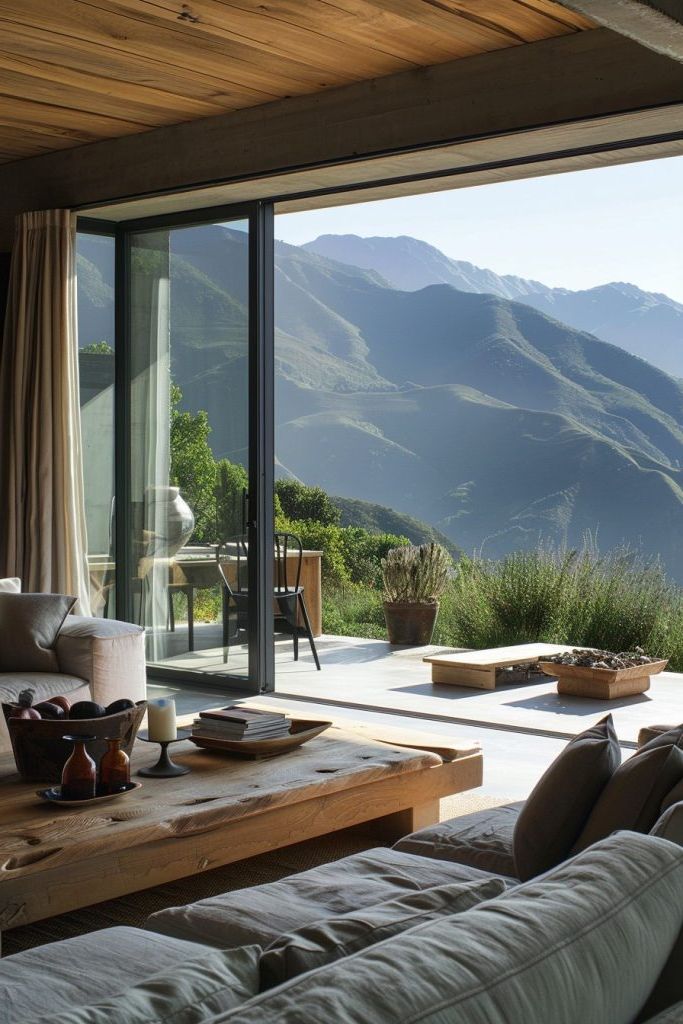 mountain view balcony
