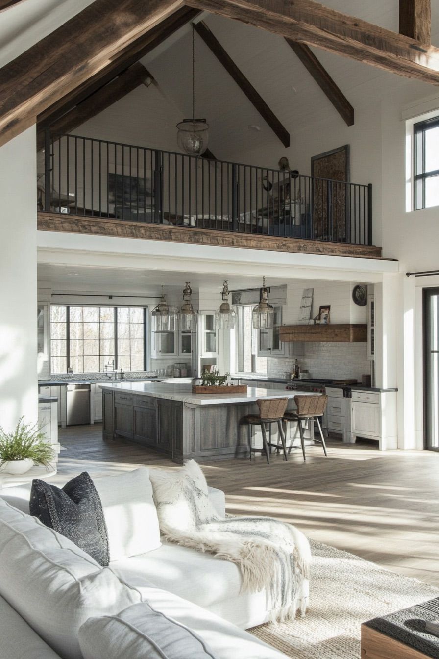 high ceiling indoor balcony 4