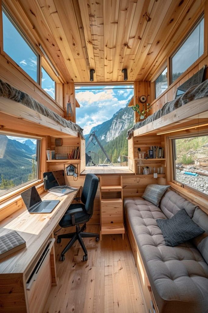tiny home office on wheels