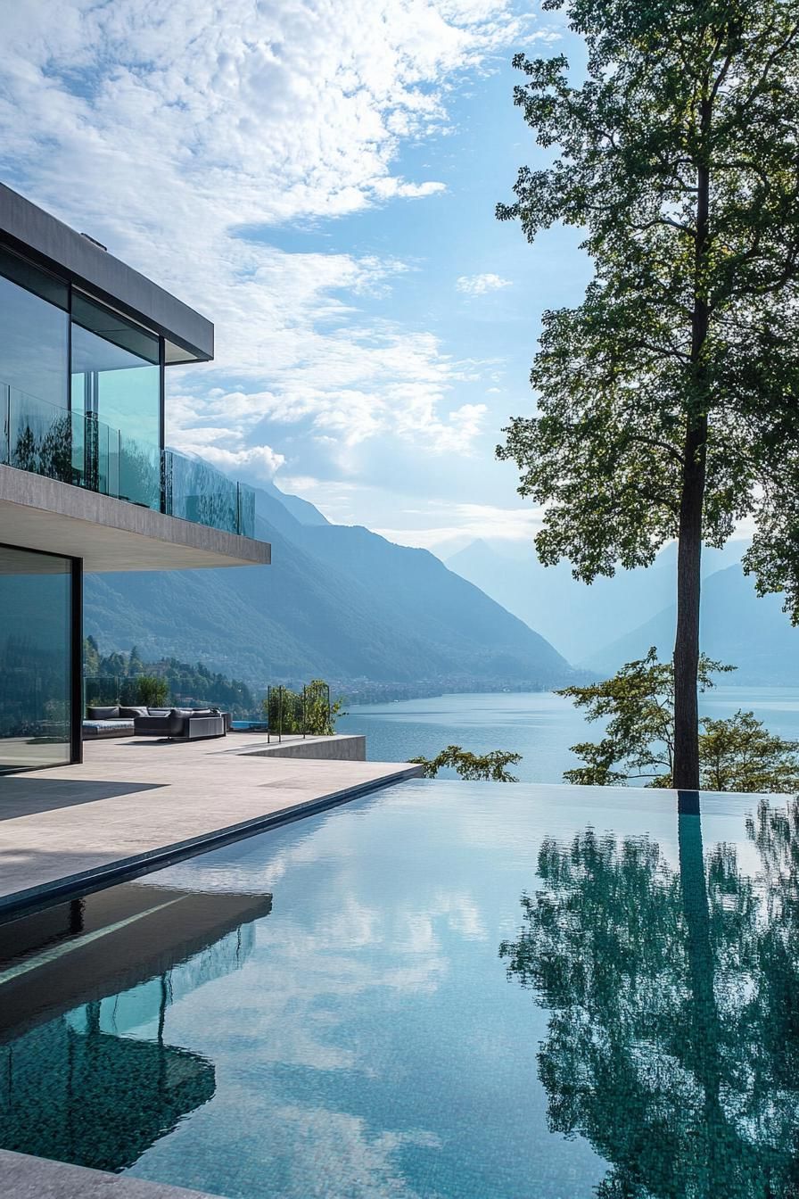 modern lakeside villa with infinity pool 2