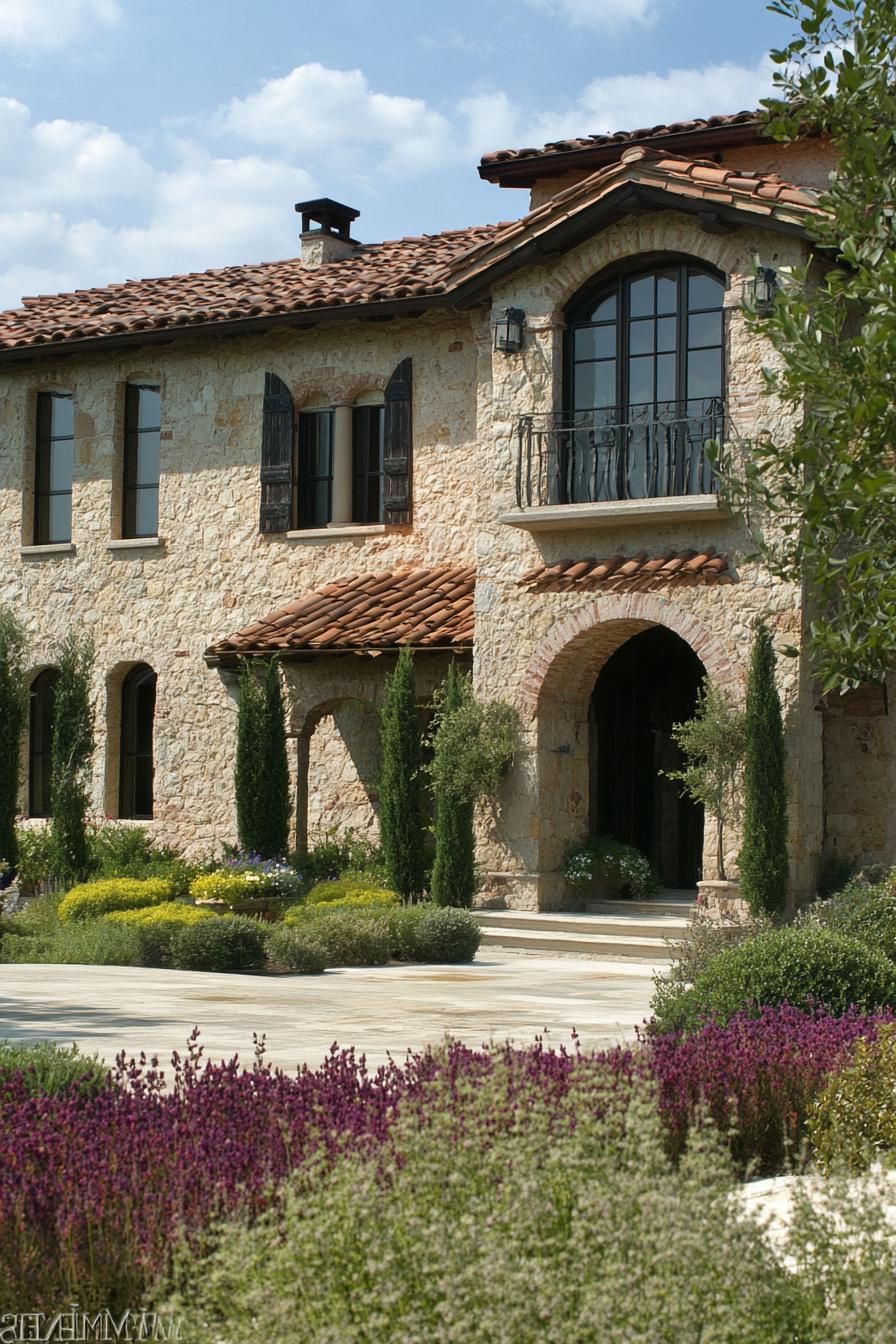 Charming Tuscan Villa: Stone Wall Symphony