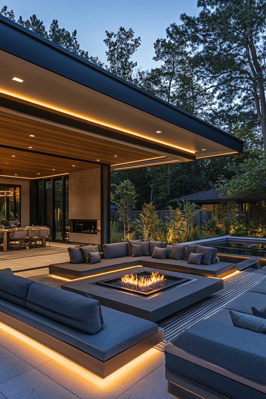 Sophisticated Outdoor Living Space