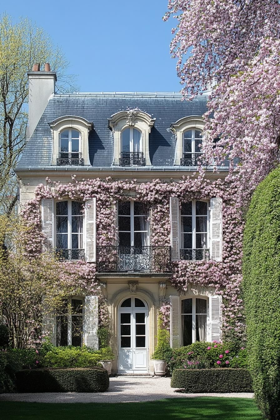 Elegant French Mansion Basks in Spring Cheer