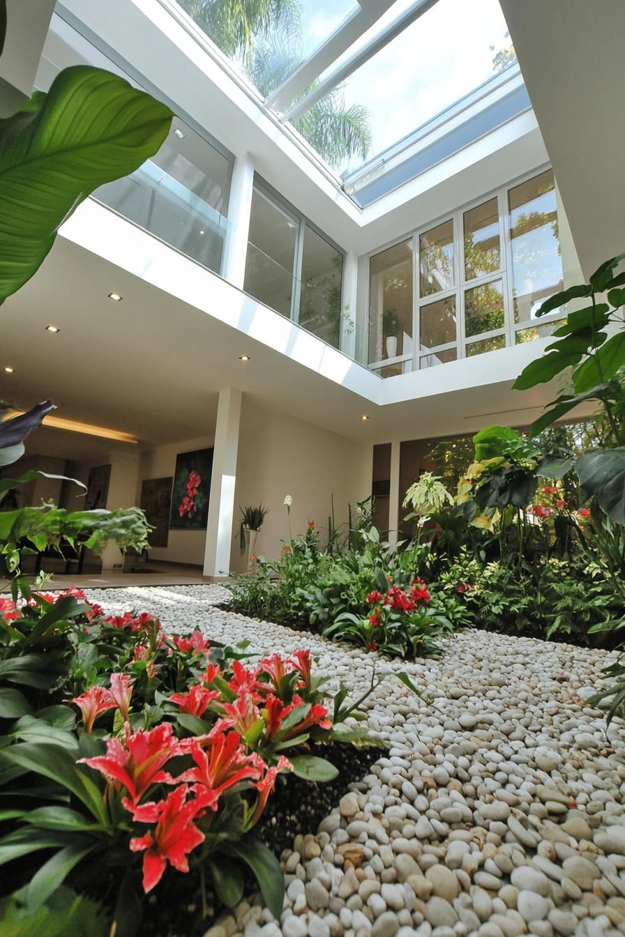Stunning Indoor Courtyard Oasis