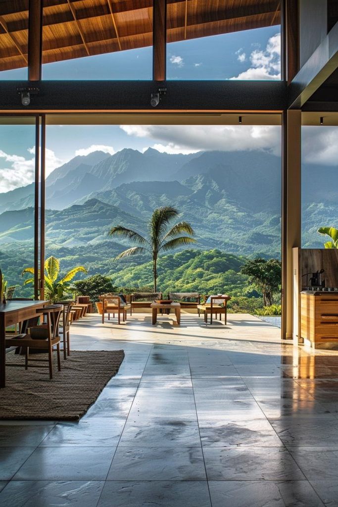 panoramic windodw and terrace