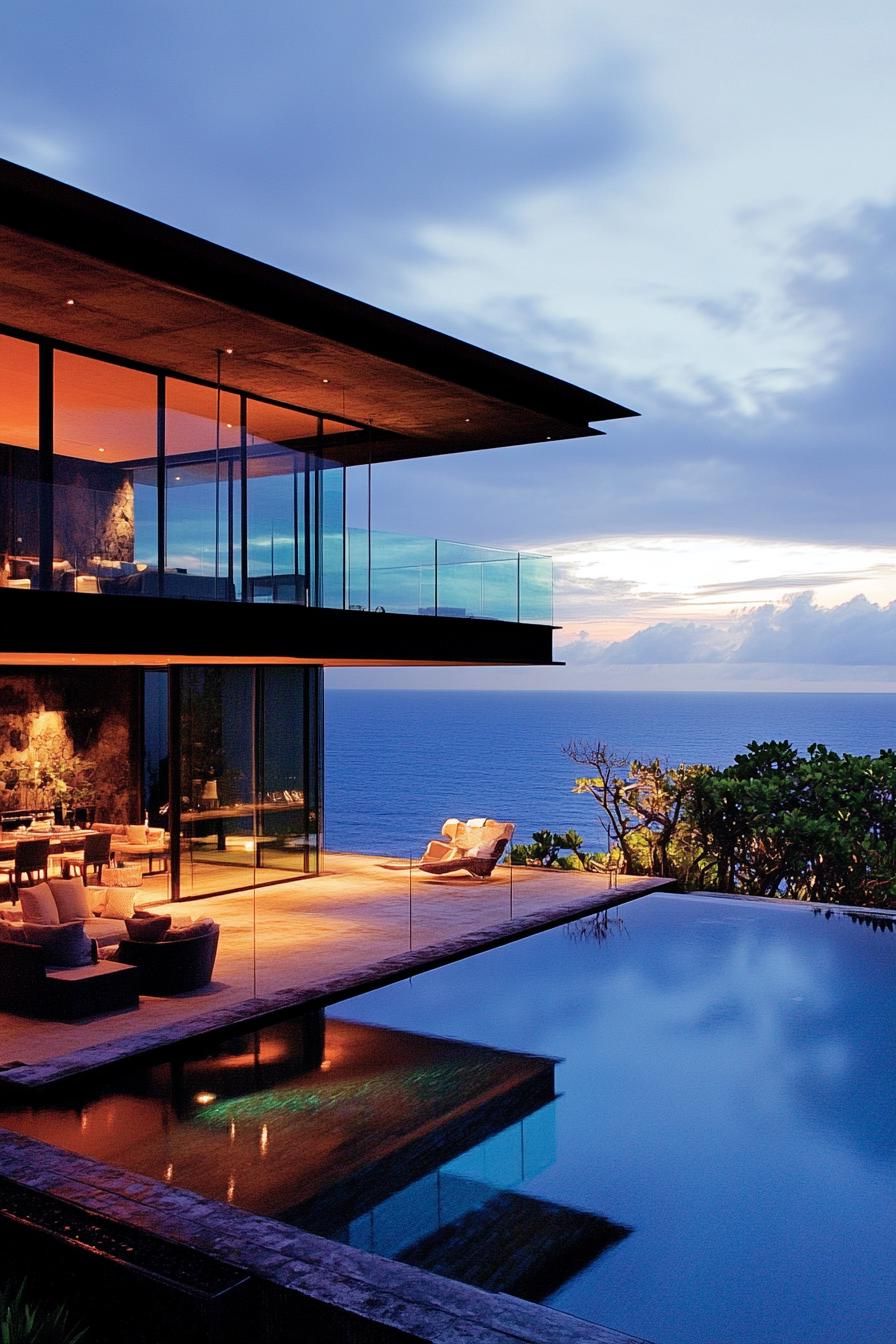 Floating Roof With Glass Walls