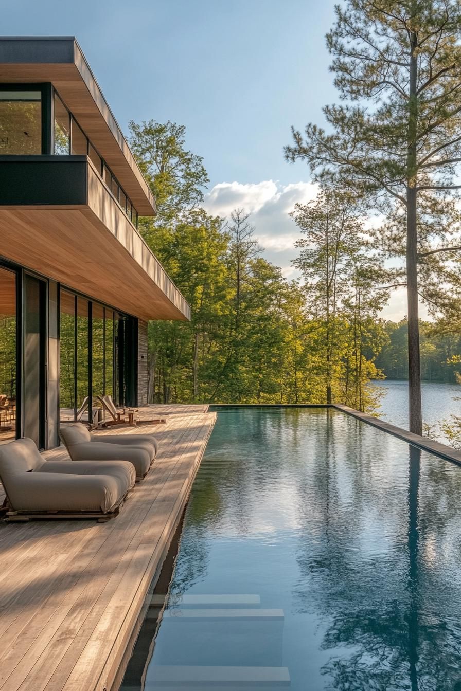 Pool With Submerged Seating