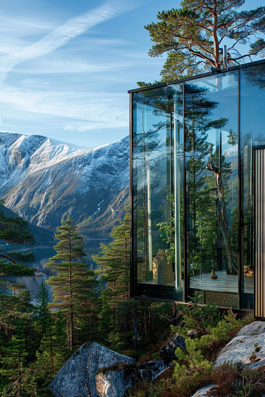 glass cube home