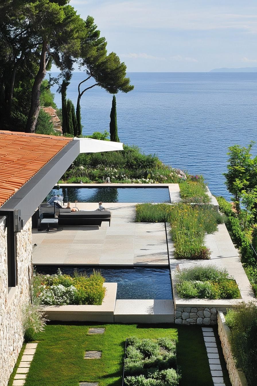 Roof Garden With Glass Railing and Panoramic Views