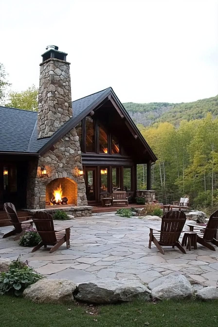 Log Cabin With Wraparound Porch