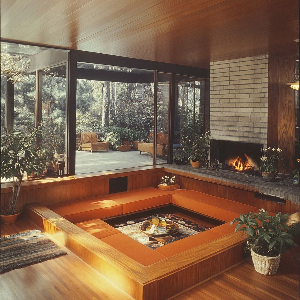 Sunken Living Rooms for a Cozy Feel