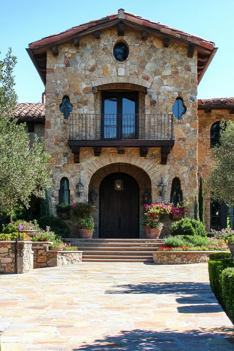 Charming Tuscan Villa with Beautiful Stone Facade