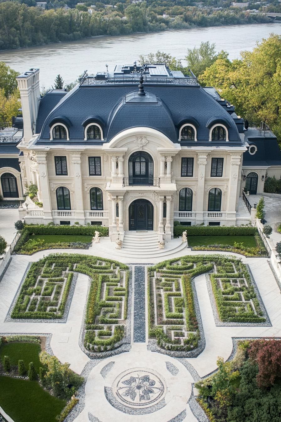 Majestic French Mansion with Ornate Gardens