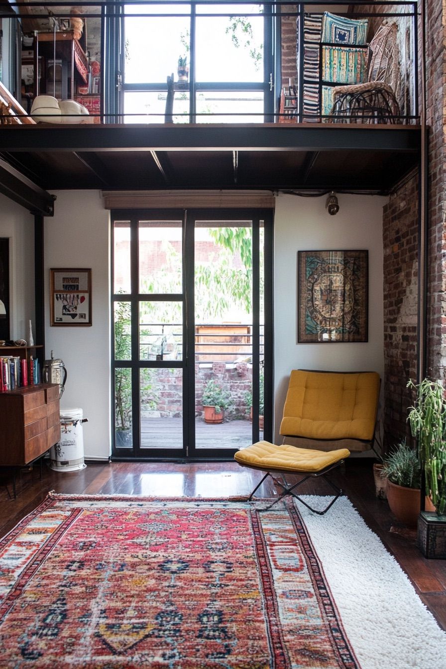 high ceiling reading nook 3