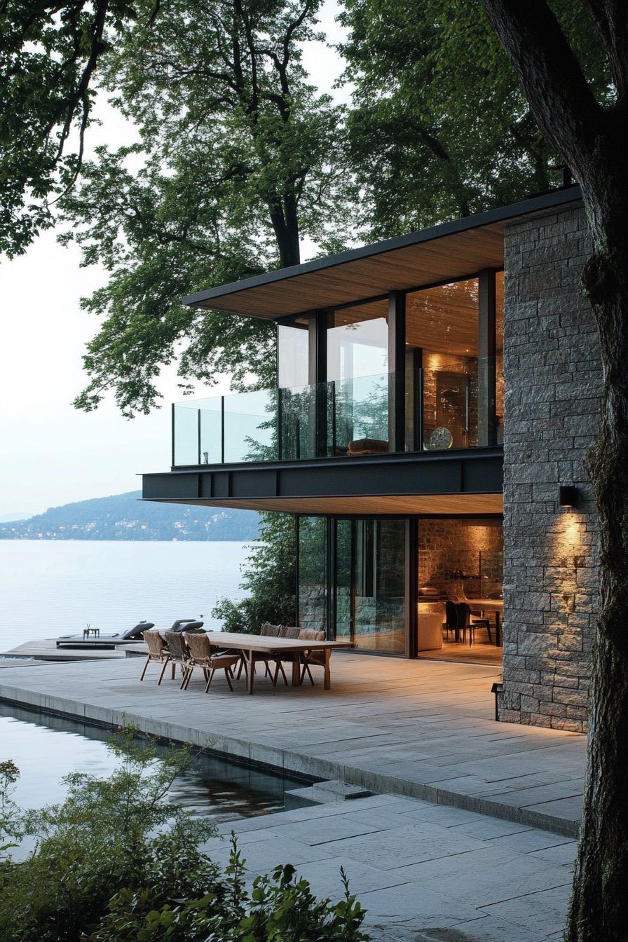 lakeside house indoor outdoor living 4