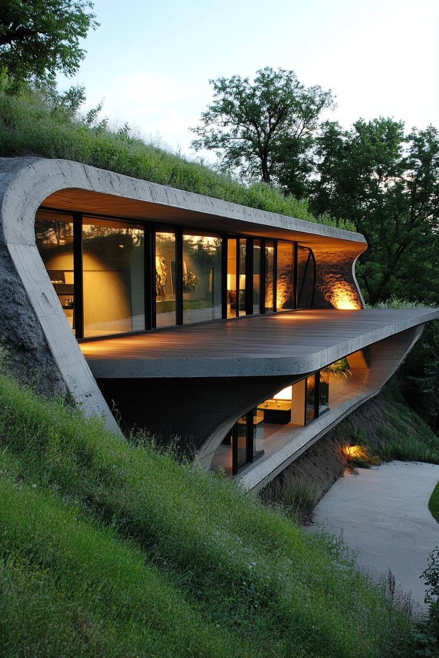 Courtyard Entrance With Skylights