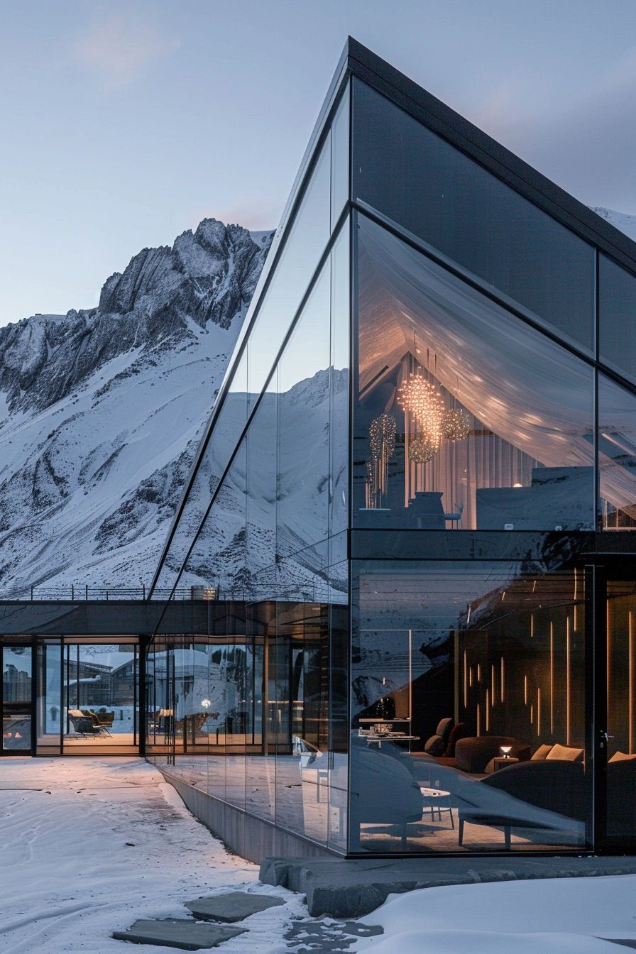 geometric house cabin