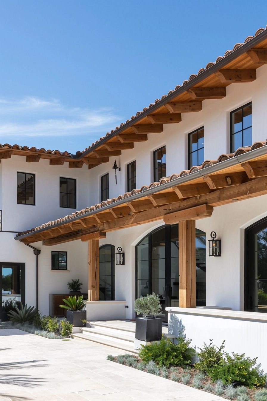 mediterranean house woode beams 1