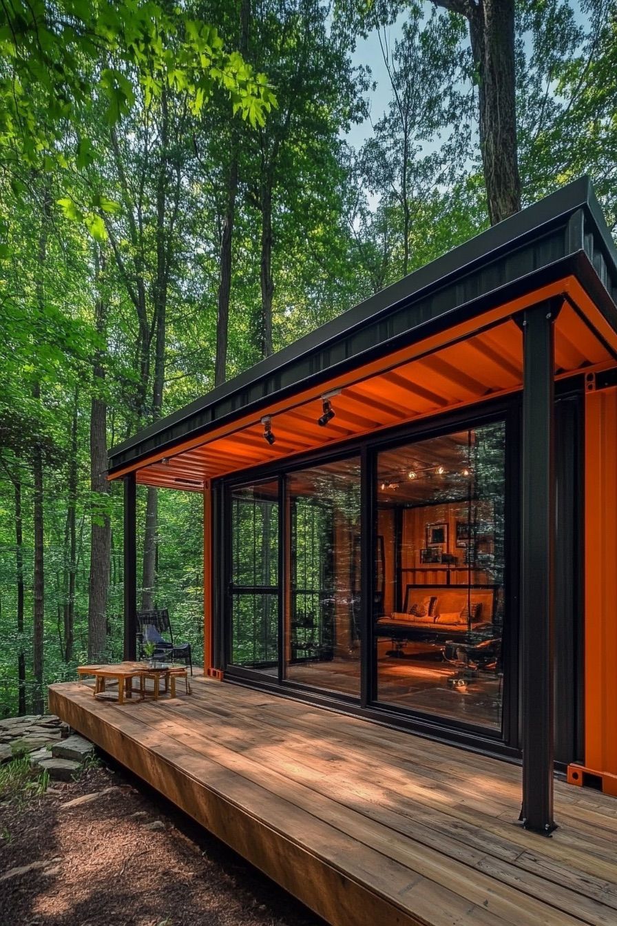shipping container house cabin 4