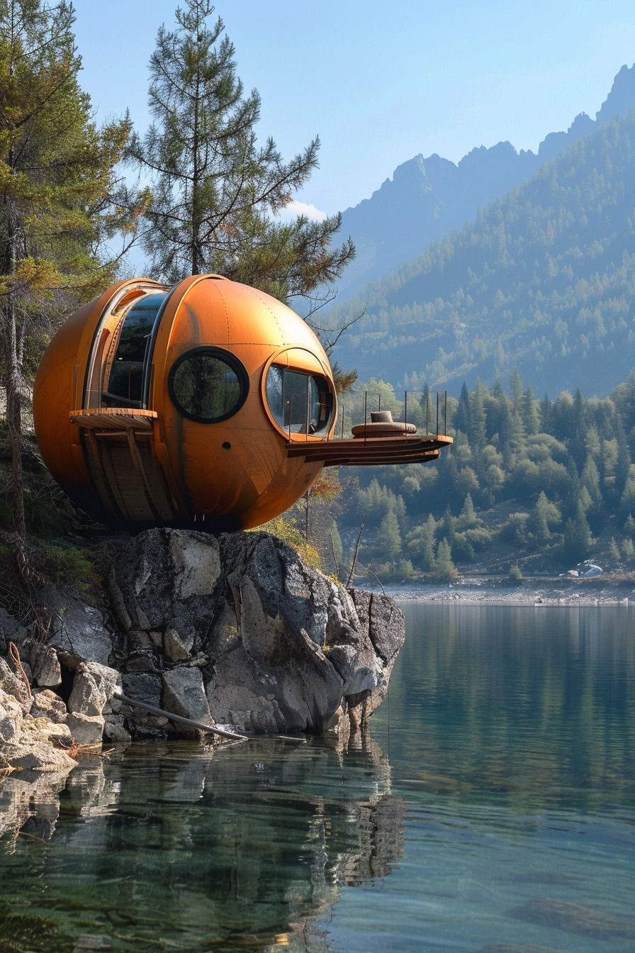 sphere pod with balcony