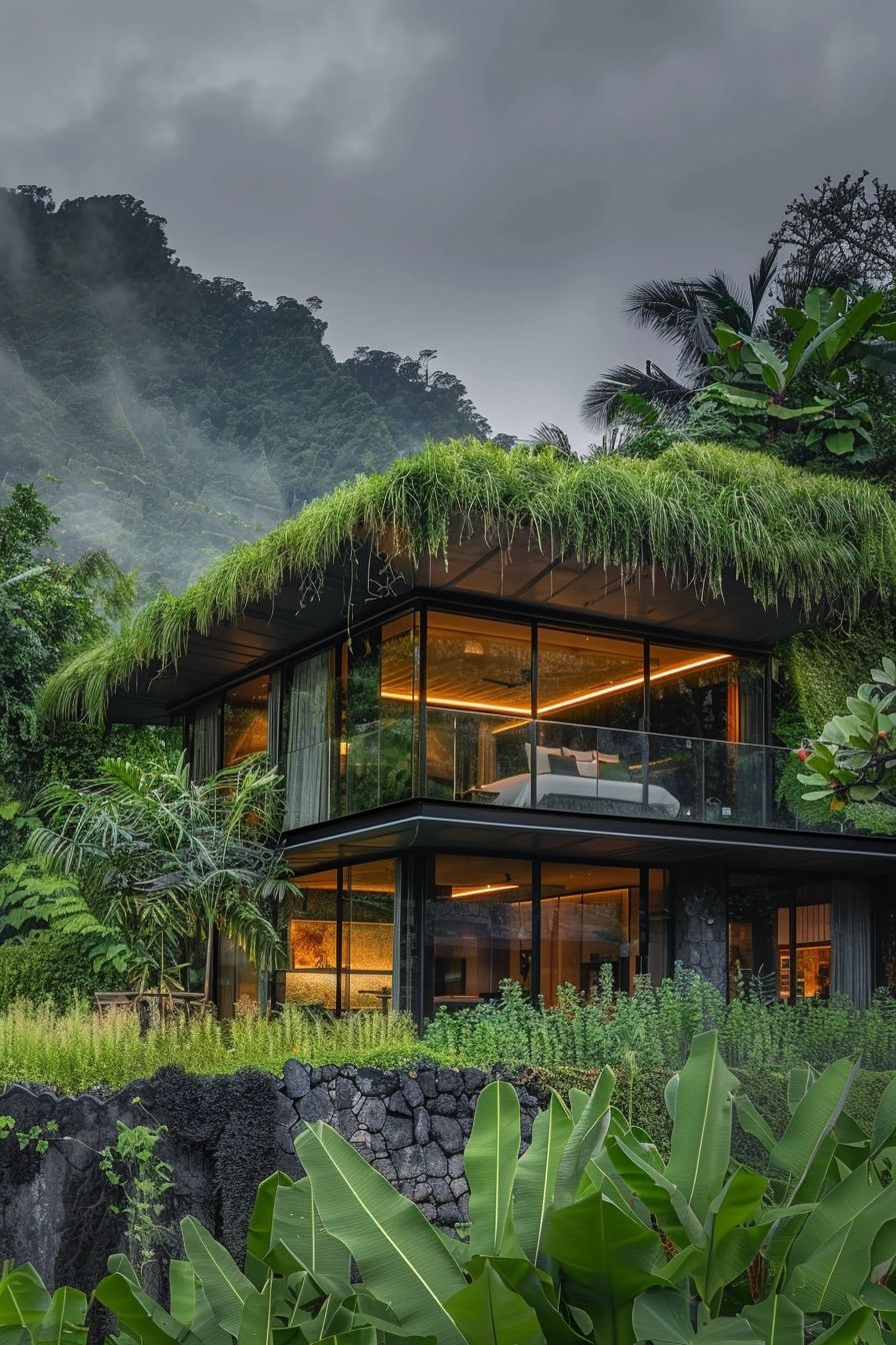lush green roof
