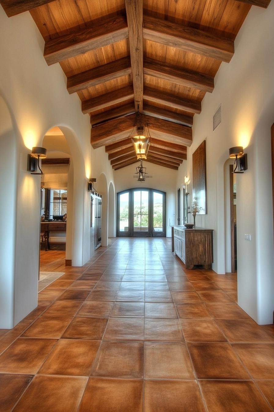 Interior Exposed Wooden Beams