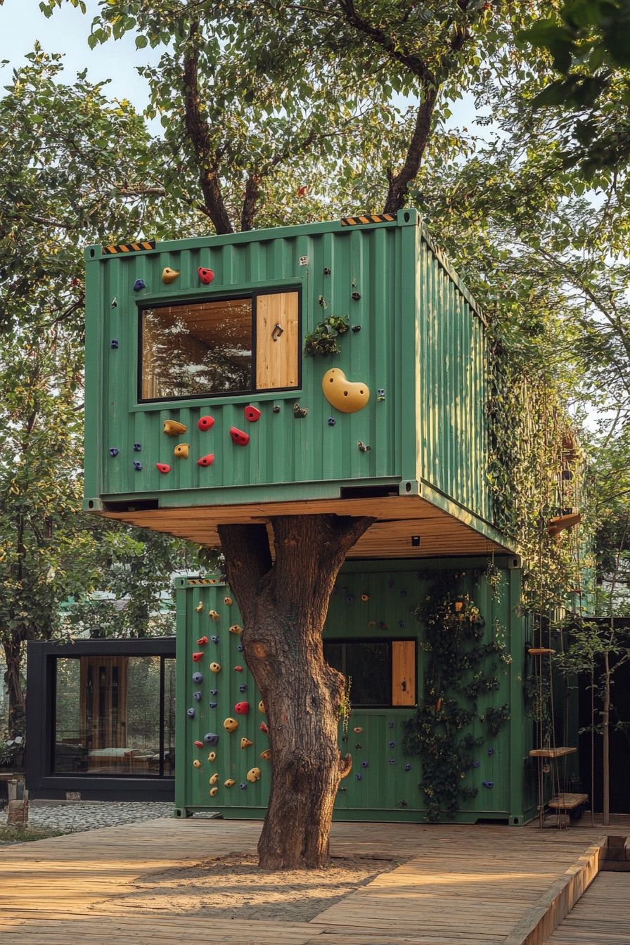 Adventure Climbing Wall Cabin