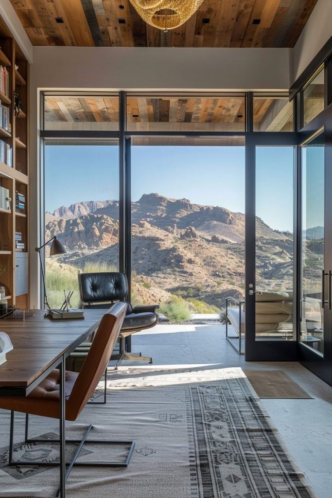 home office with terrace