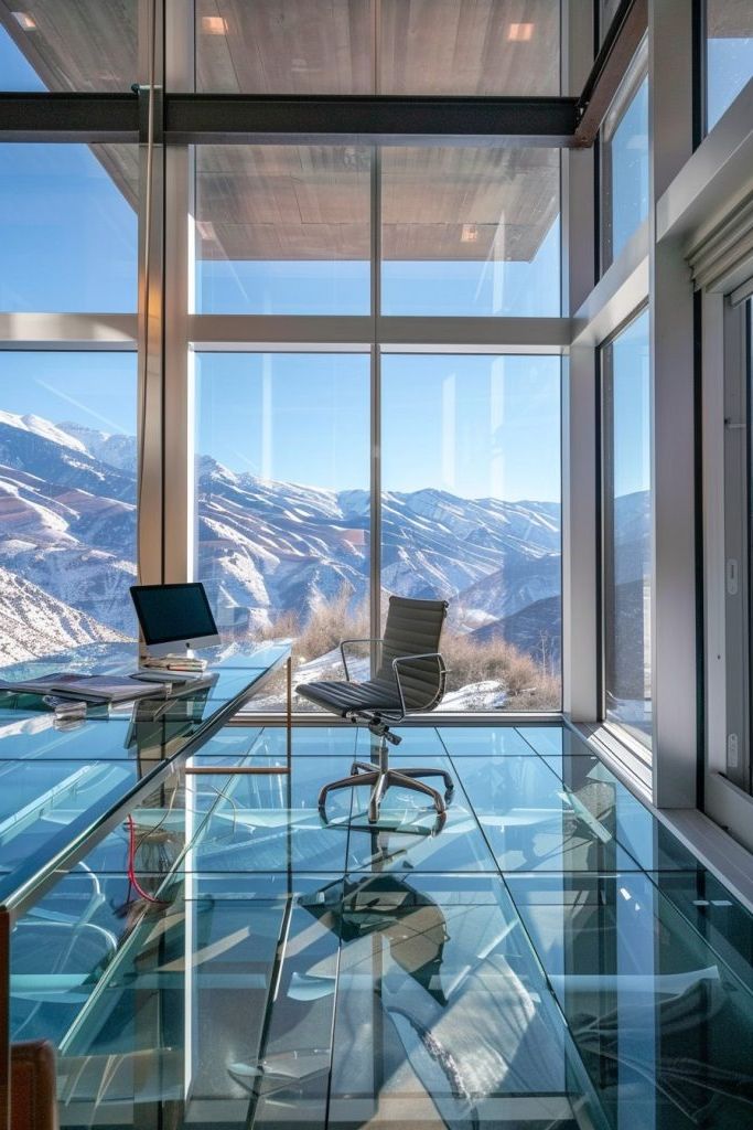 glass home office
