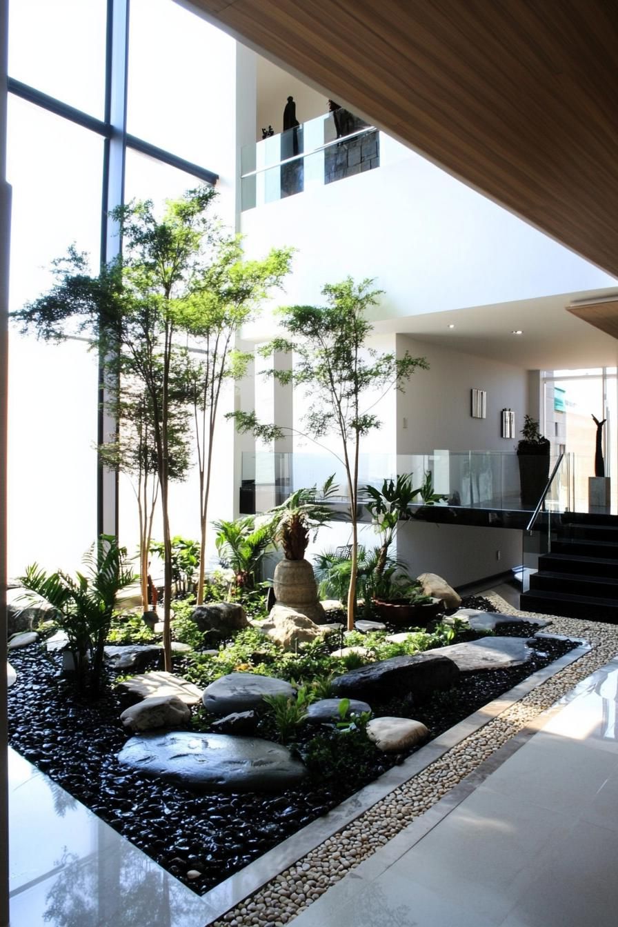 modern house atrium garden