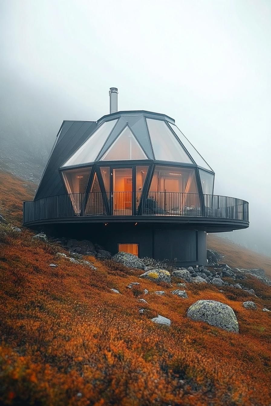 Nomadic Yurt-inspired Structure With Solar Panels