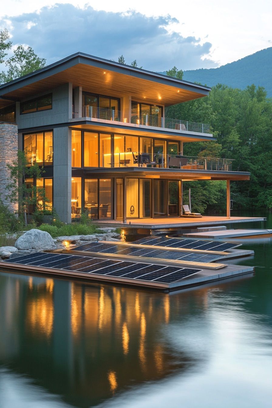 Solar-powered Floating Docks