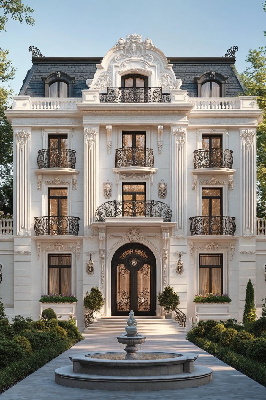 Opulent French Mansion Stands Tall In All Its Glory