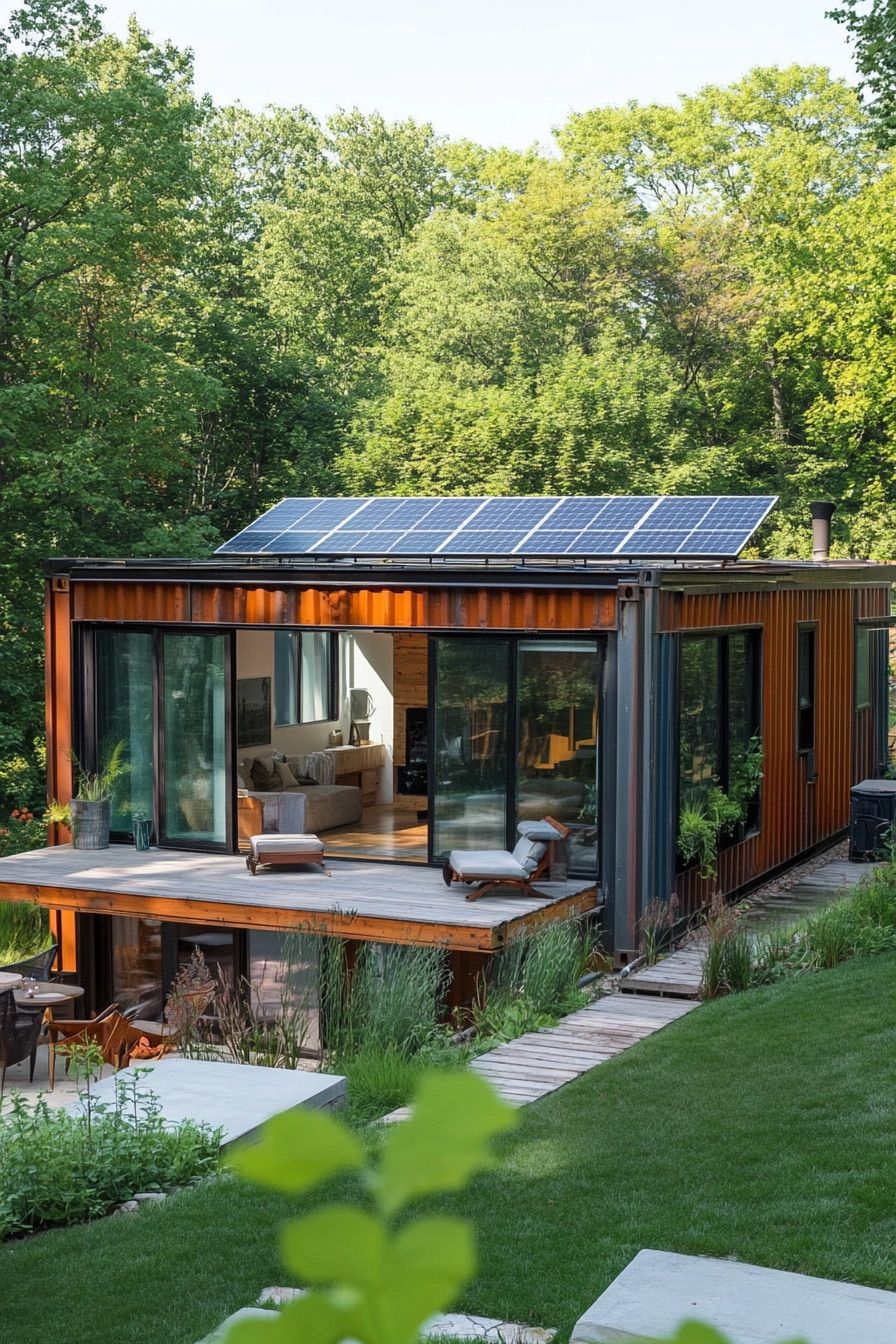Solar-powered Container House