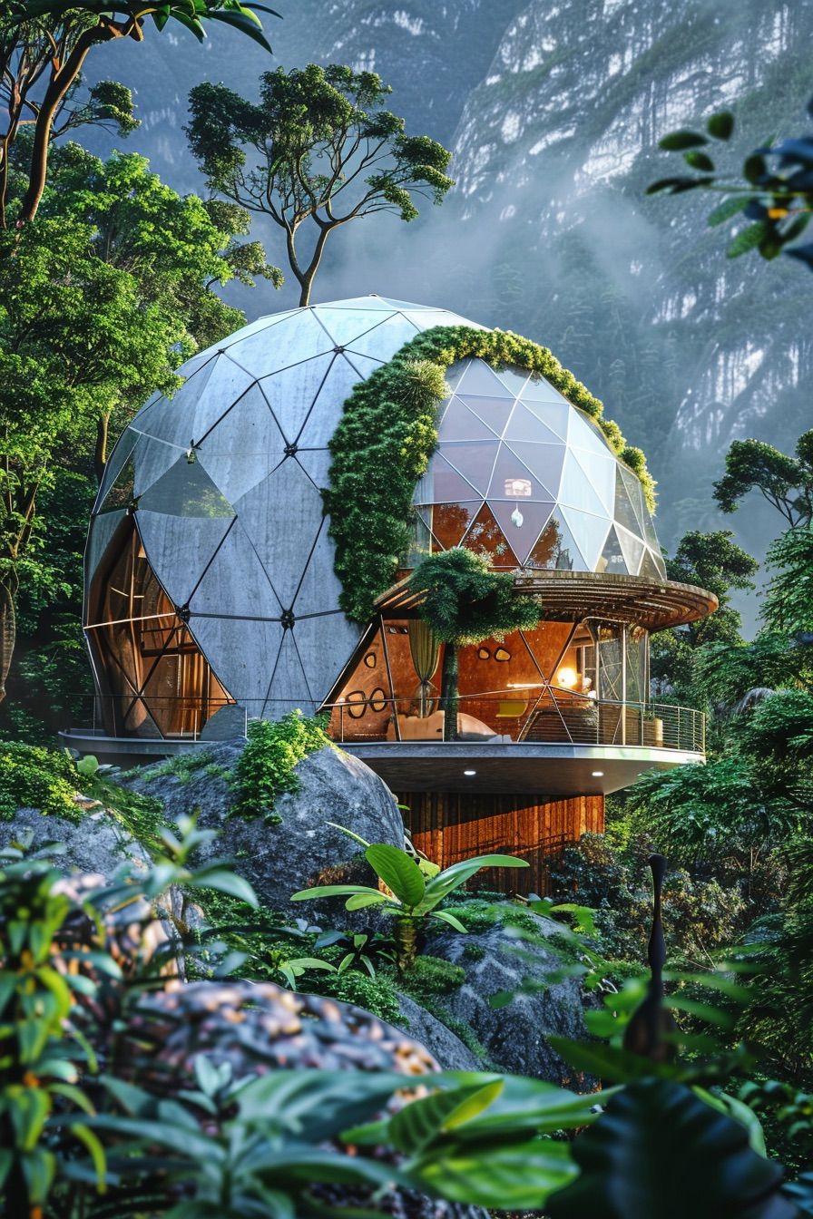 geodesic cabin