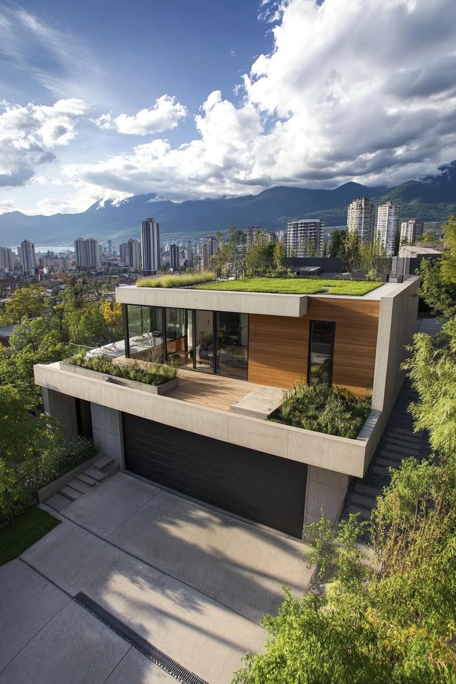 Rooftop Garden On the Garage