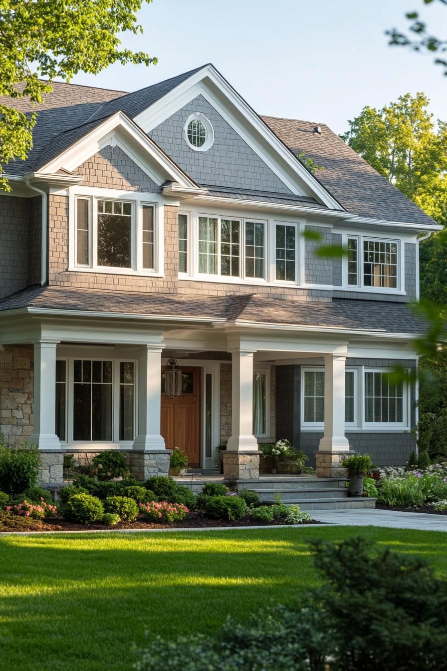Charming Suburban Abode With Manicured Lawn