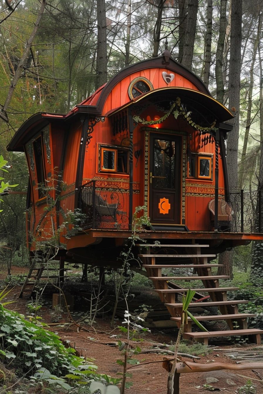 tiny gypsy wood cabin