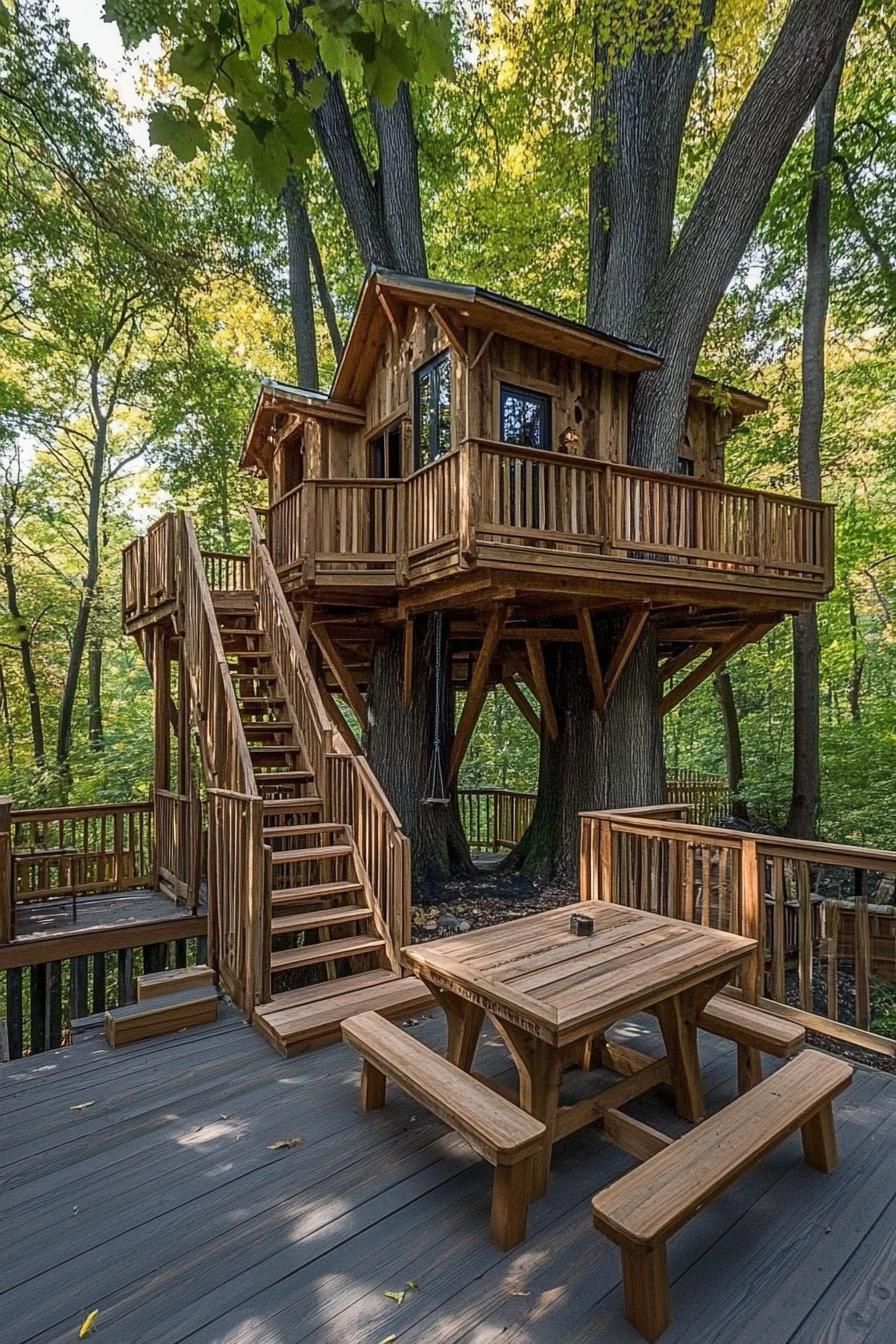 Treehouse Mansion: Where Dreams Meet Wood