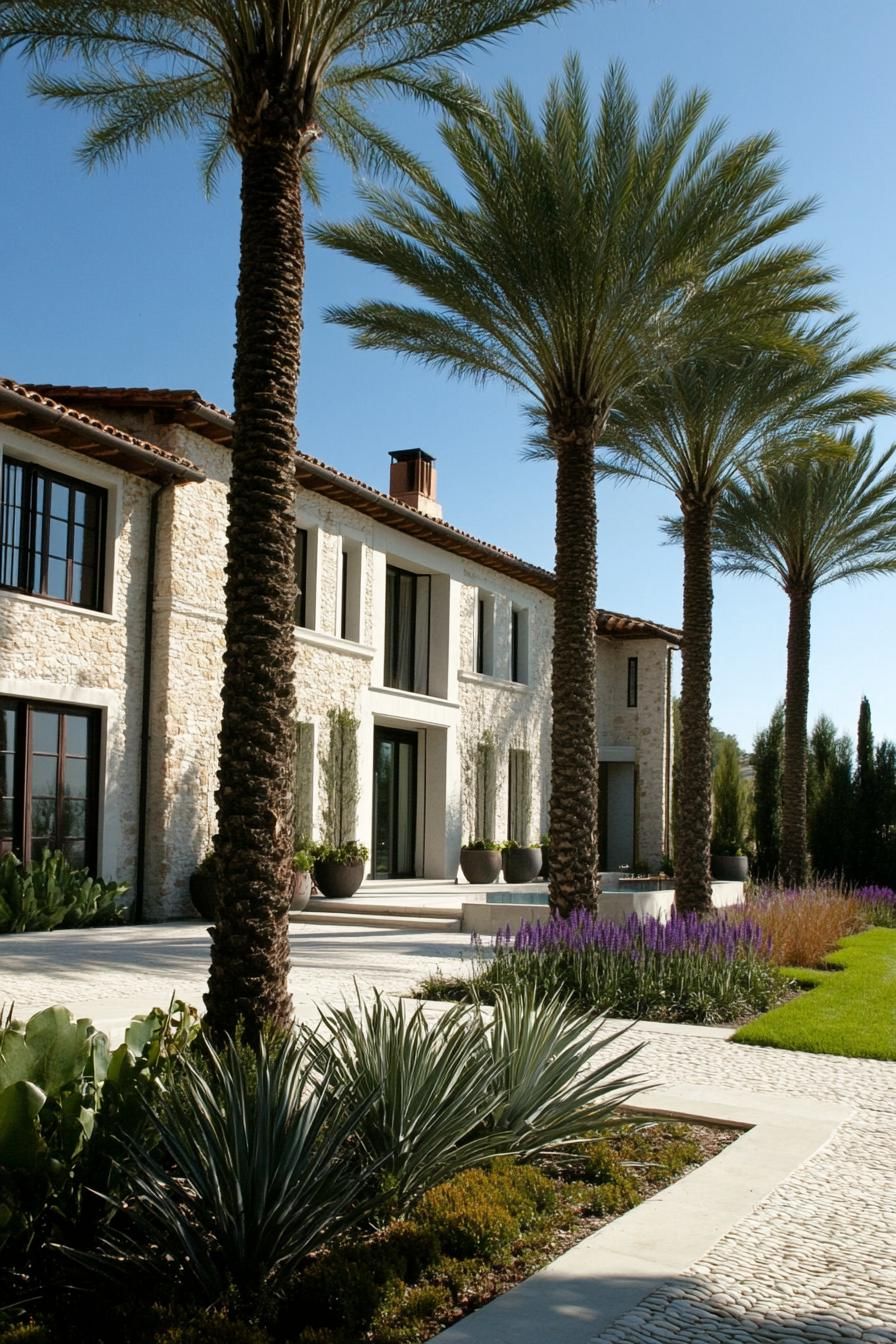 Tuscan Treasure with Tall Palms